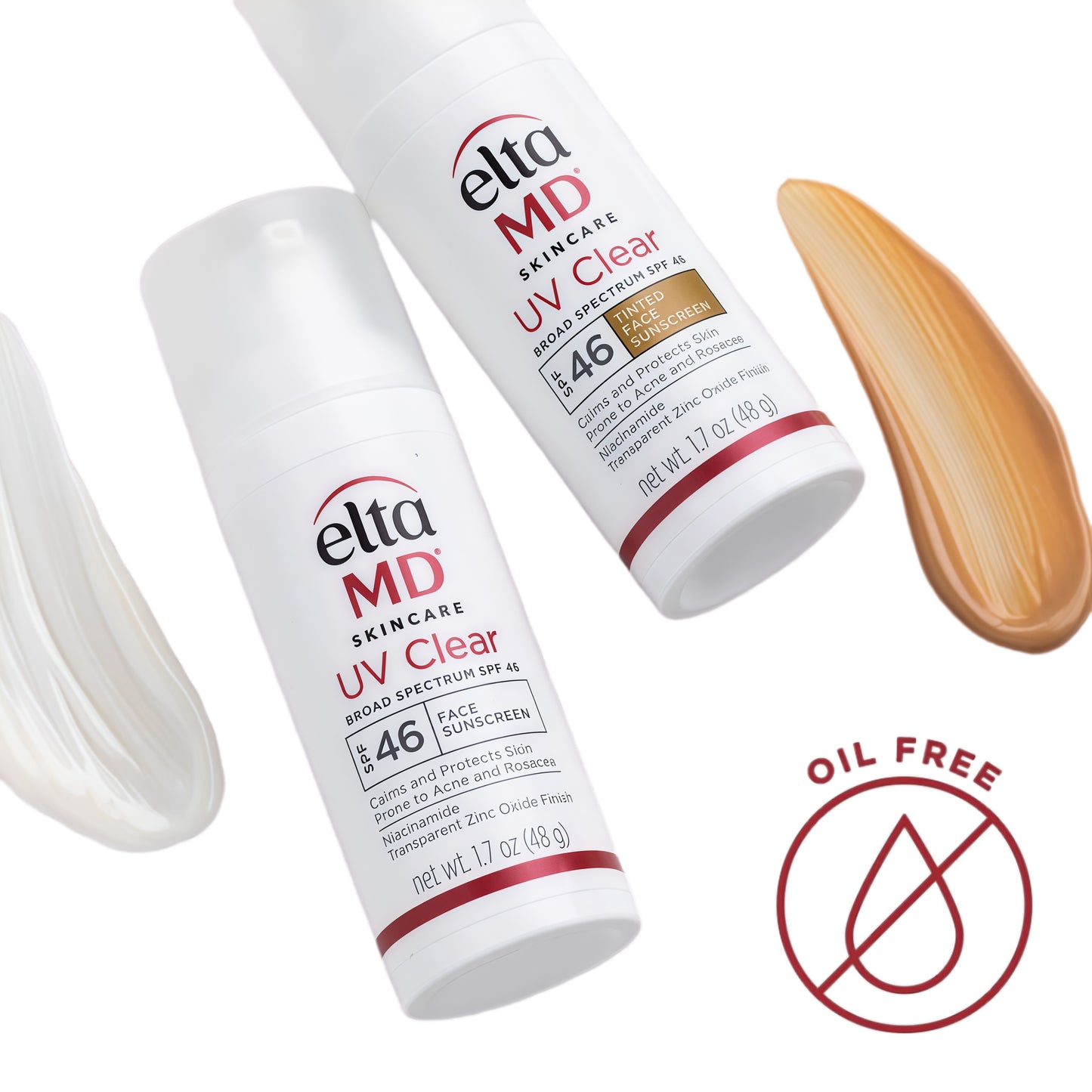 EltaMD UV Clear Face Sunscreen, Oil Free Sunscreen for Sensitive Skin with Zinc Oxide, Dermatologist Recommended